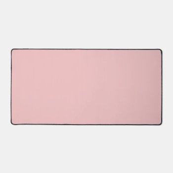 Baby Pink Color Simple Monochrome Plain Baby Pink Desk Mat by Kullaz at Zazzle