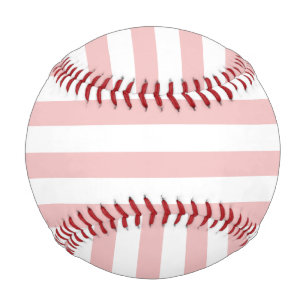 Baby Pink Color Stripes Vacation Summer Pastel Baseball