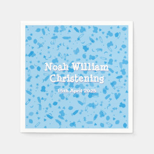 Baby Pink Confetti Baptism Christening Napkins