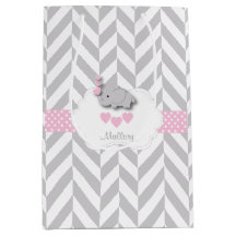 Baby Pink Elephant Design - Baby Girl Shower
