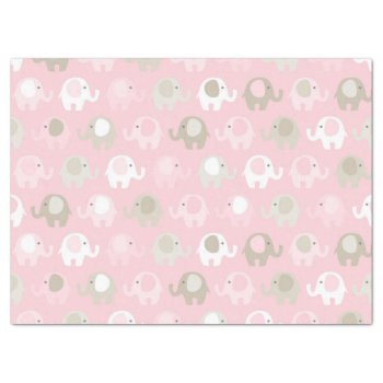 Baby Pink Elephant Tissue Paper by Precious_Baby_Gifts at Zazzle