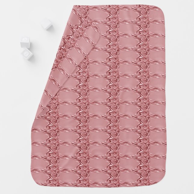 Baby Pink Faux Satin Blanket (In Situ)