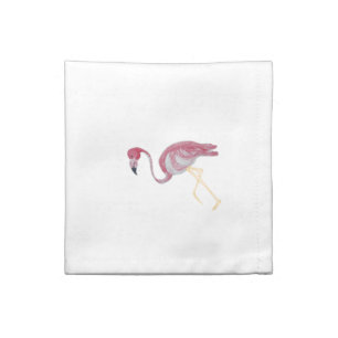 Baby Pink Flamingo Basketweave Lattice Cloth Napk