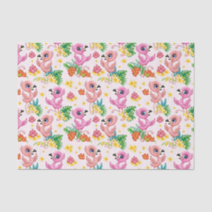 Baby Pink Flamingos Tissue Paper
