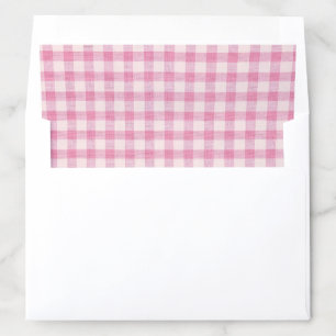 Baby Pink Gingham Envelope Liner