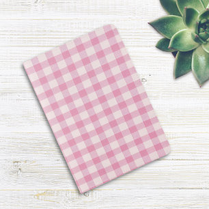 Baby Pink Gingham Pattern Passport Holder
