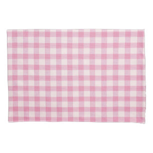 Baby Pink Gingham Pillow Case