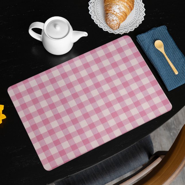 Baby Pink Gingham Placemat (Creator Uploaded)