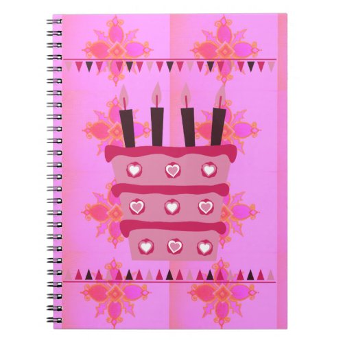 Baby Pink Ideas to Have a Lovely Happy Birthday Notebook
