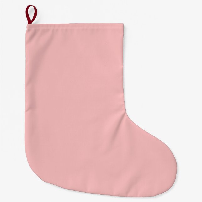 Baby Pink Large Christmas Stocking (Front)