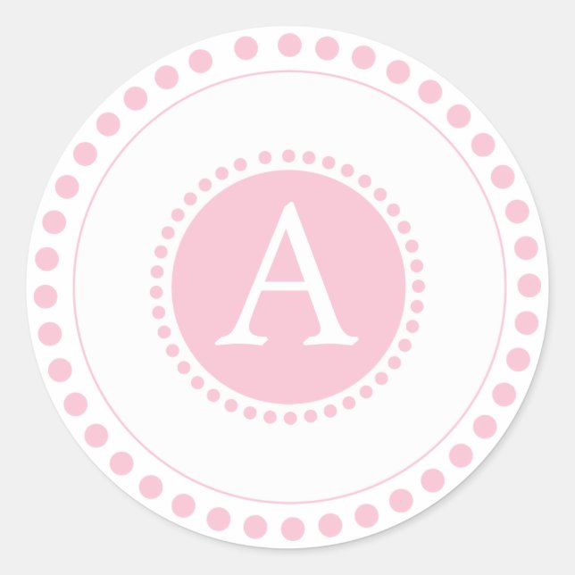 Baby Pink -Personalized envelope seals (Front)