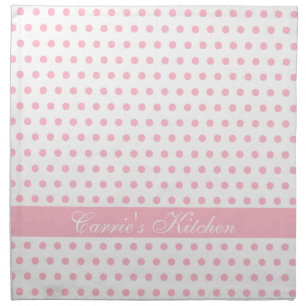 Baby Pink Polkadot Pattern Napkin