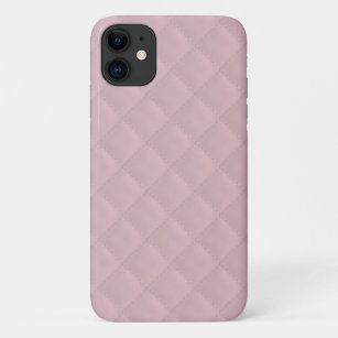 Baby Pink Quilted Leather iPhone 11 Case