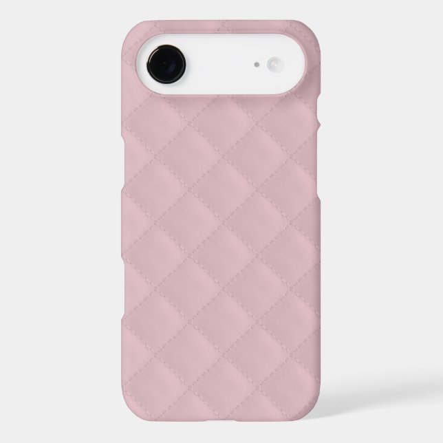 Baby Pink Quilted Leather Case-Mate iPhone Case (Back)