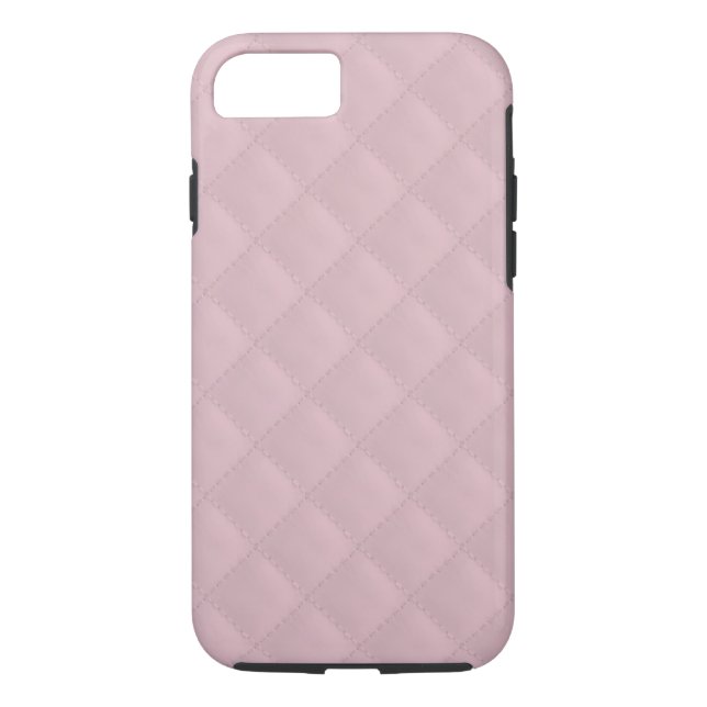 Baby Pink Quilted Leather Case-Mate iPhone Case (Back)