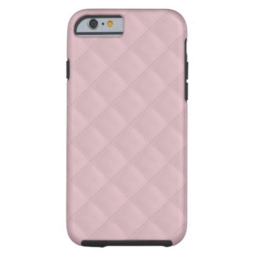 Baby Pink Quilted Leather Tough iPhone 6 Case