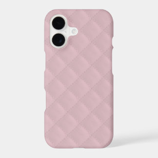 Baby Pink Quilted Leather iPhone 17 Case