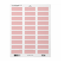 Rose Gold Pink Blush Return Address Label | Zazzle