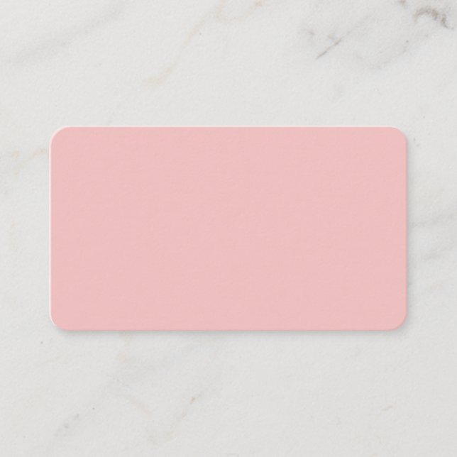 Baby Pink Rounded Business Card (Front)