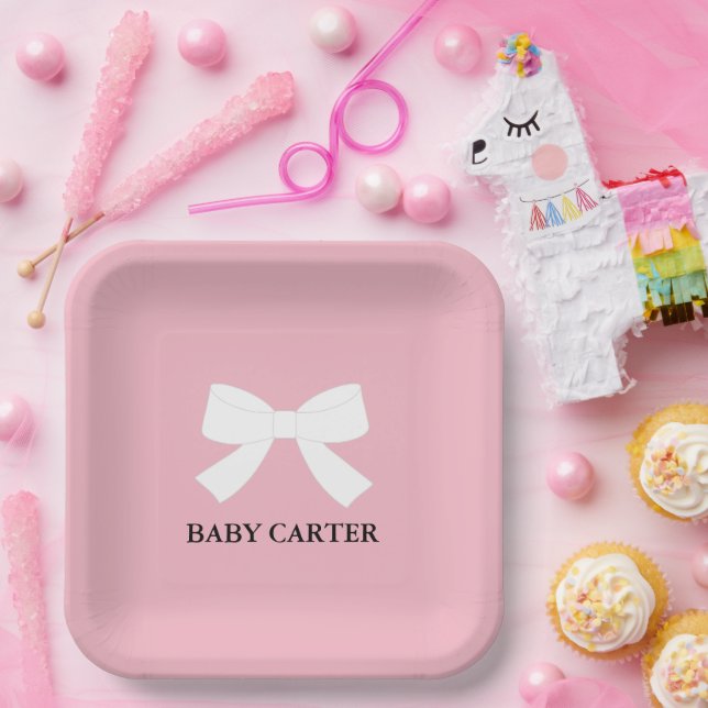 BABY Pink Shower Sprinkle Party Paper Plates (Party)
