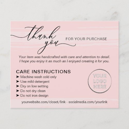 Baby Pink Simple Small Business Tips Instructions Flyer