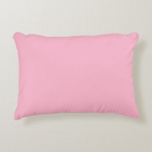 Baby pink  solid color  accent pillow