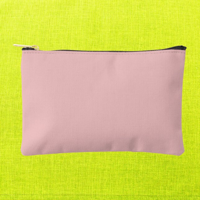 Baby Pink Solid Color Accessory Pouch (Creator Uploaded)