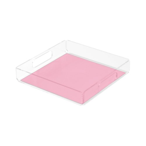 Baby pink  solid color  acrylic tray