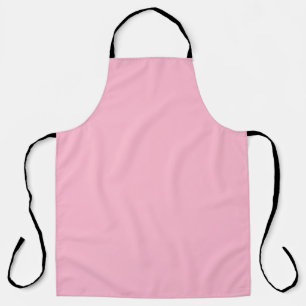 Baby pink solid color apron