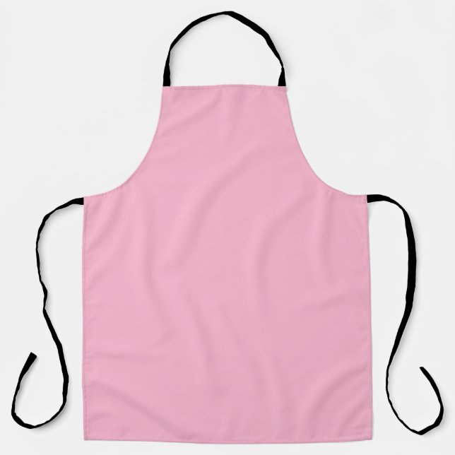 Baby pink solid color apron (Front)
