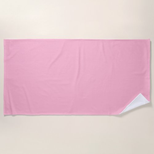 Baby pink  solid color  beach towel