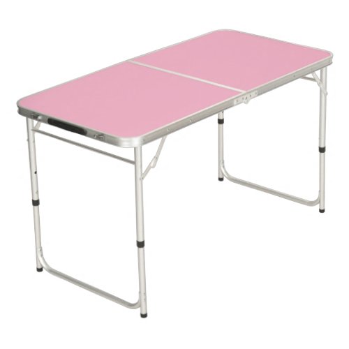 Baby pink solid color beer pong table