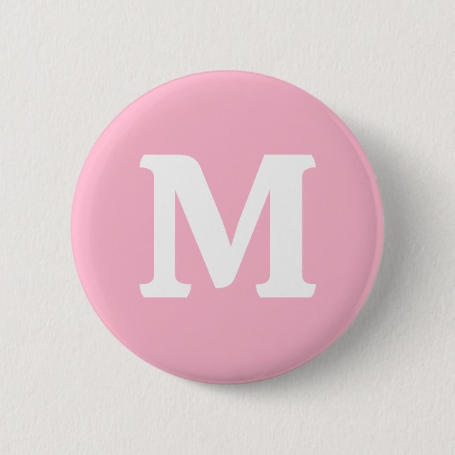 Baby pink solid color button (Front)