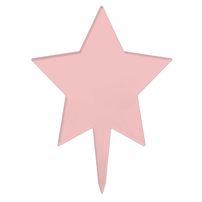  Baby pink (solid color)  Cake Topper (Front)