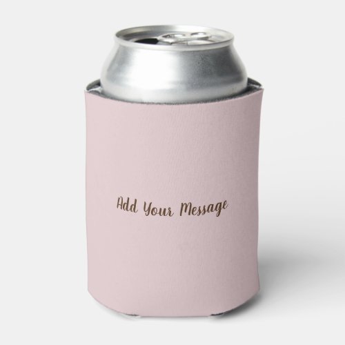 Baby Pink Solid Color Can Cooler