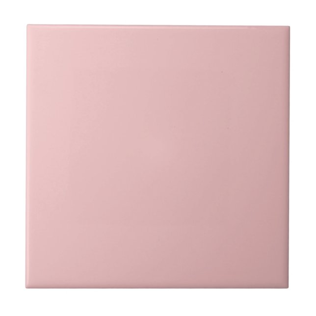 Baby Pink Solid Color Ceramic Tile (Front)