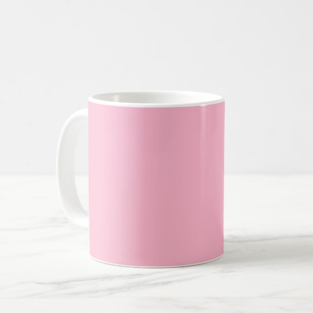 Baby pink  (solid color)  coffee mug (Front Left)