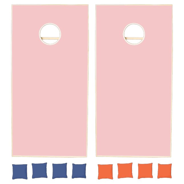 Baby Pink Solid Color Cornhole Set (Set)