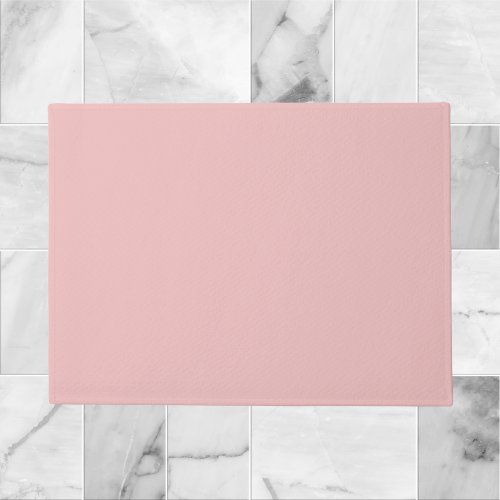 Baby Pink Solid Color Doormat