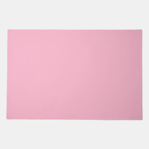 Baby pink solid color doormat