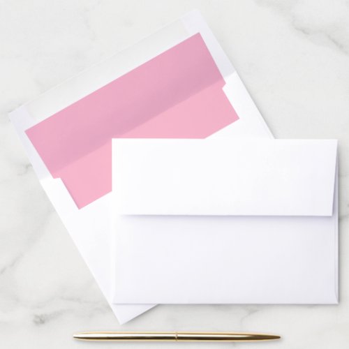 Baby pink solid color envelope liner