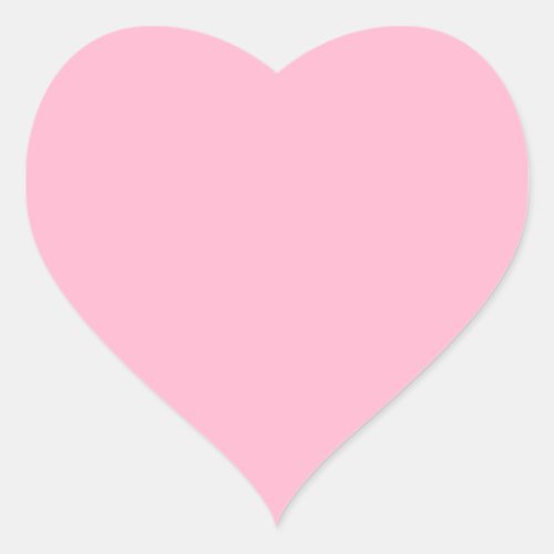 Baby pink  solid color  heart sticker