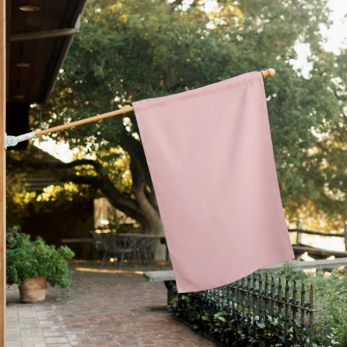 Baby Pink Solid Color House Flag