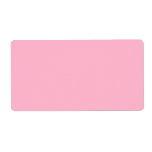 Baby pink  solid color  label