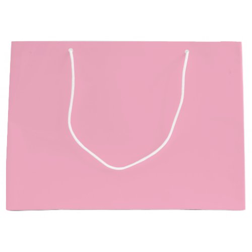 Baby pink  solid color  large gift bag