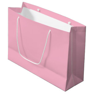 Baby pink solid color large gift bag