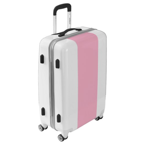 Baby pink solid color luggage