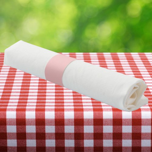 Baby Pink Solid Color Napkin Bands