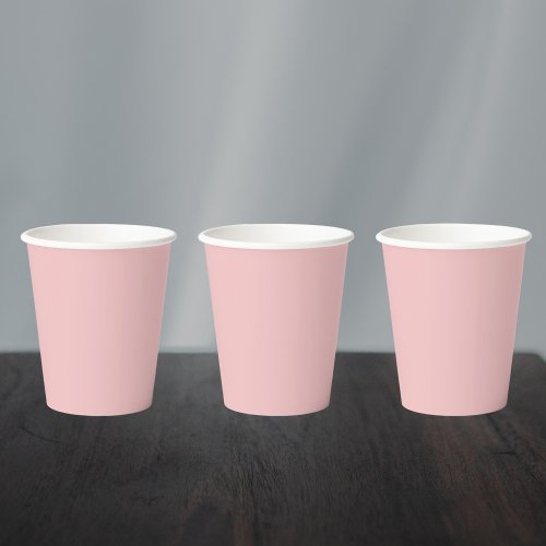 Baby Pink Solid Color Paper Cups