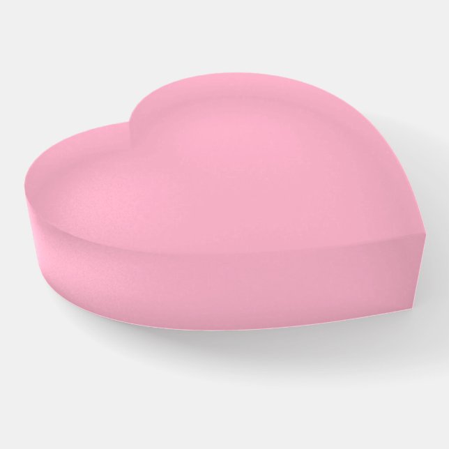Baby pink  (solid color)  paperweight (Angled)